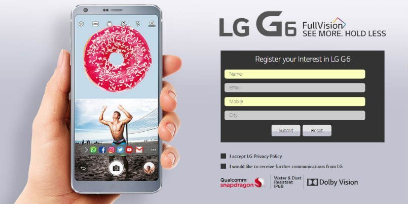 LG G6 India