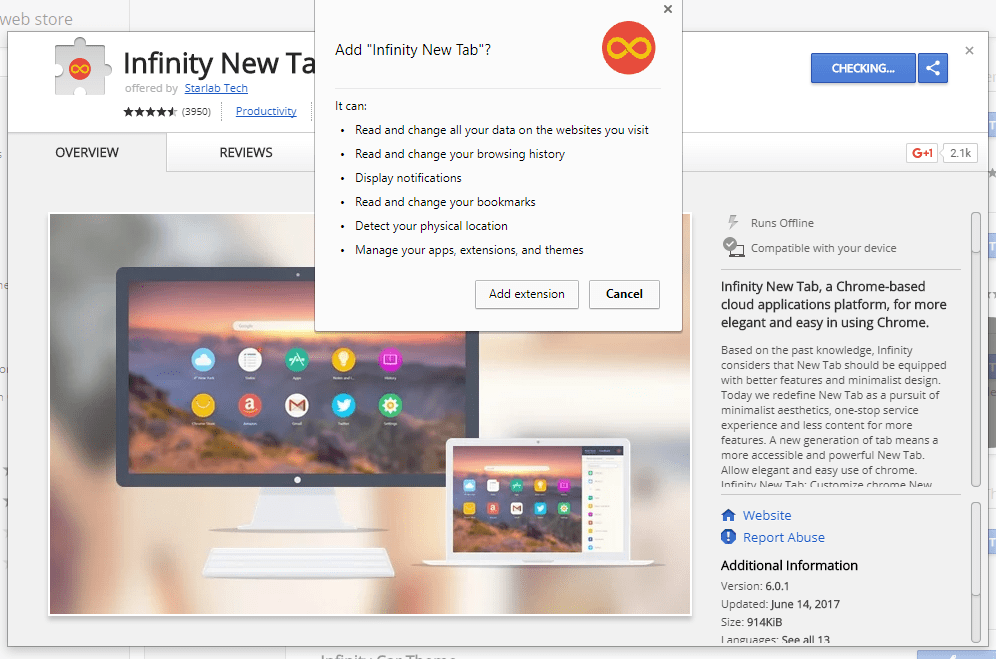 customize new tab page 