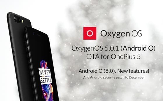 Oneplus5 Oreo update