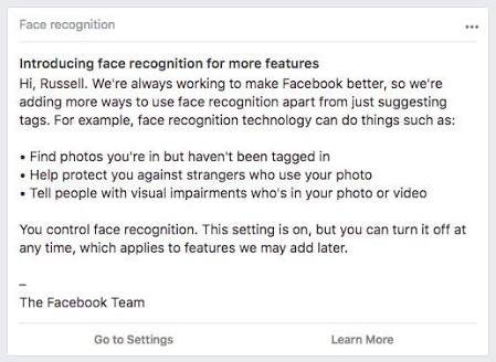 Facebook Face Recognition 
