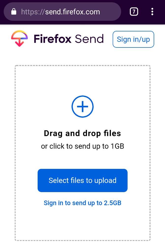 Firefox Send