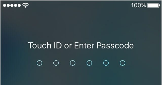 Enter Passcode cracked iPhone