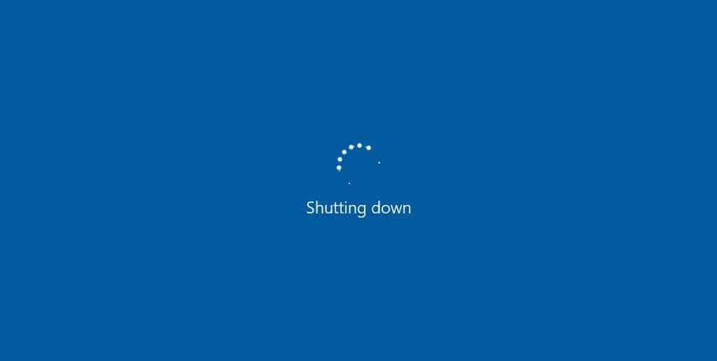 windows shutdown