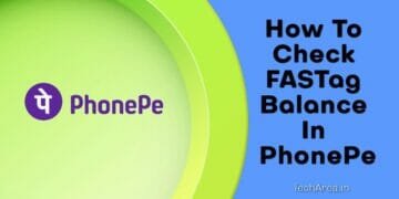 how to check fastag balance in phonepe