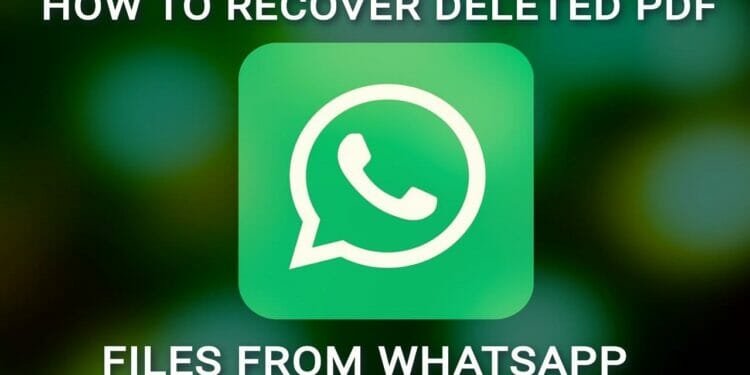 recover deleted pdf files from whatsapp