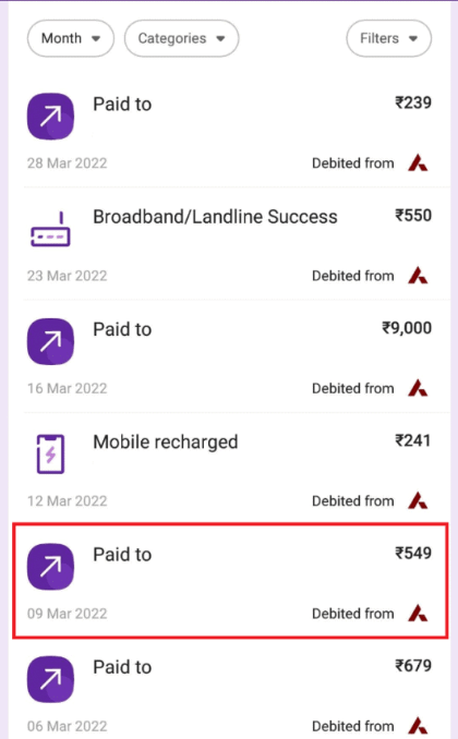ways to clear phonepe history