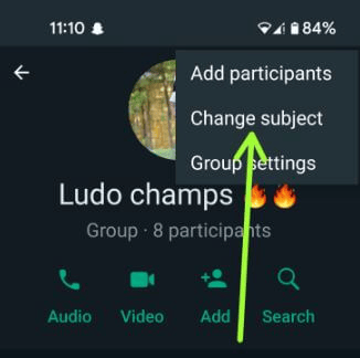 ways to change whatsapp group name