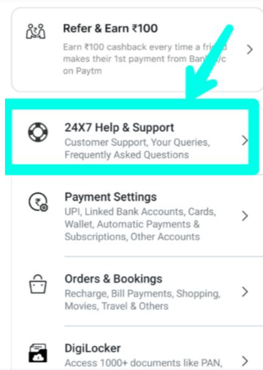 delet paytm history