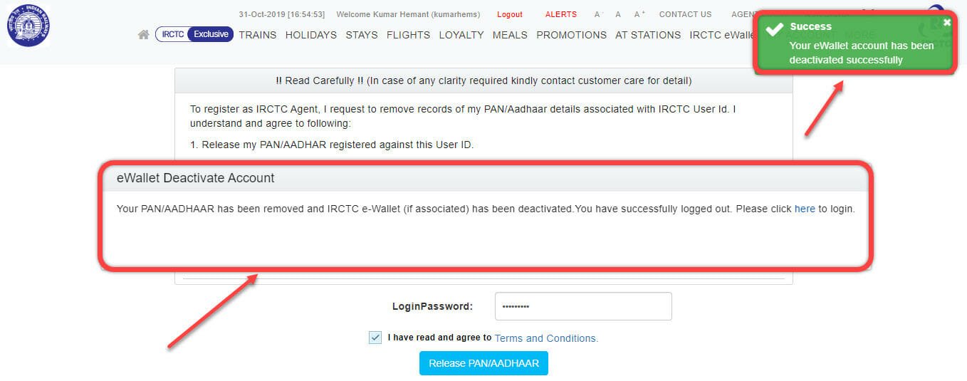 steps to delete IRCTC account easily