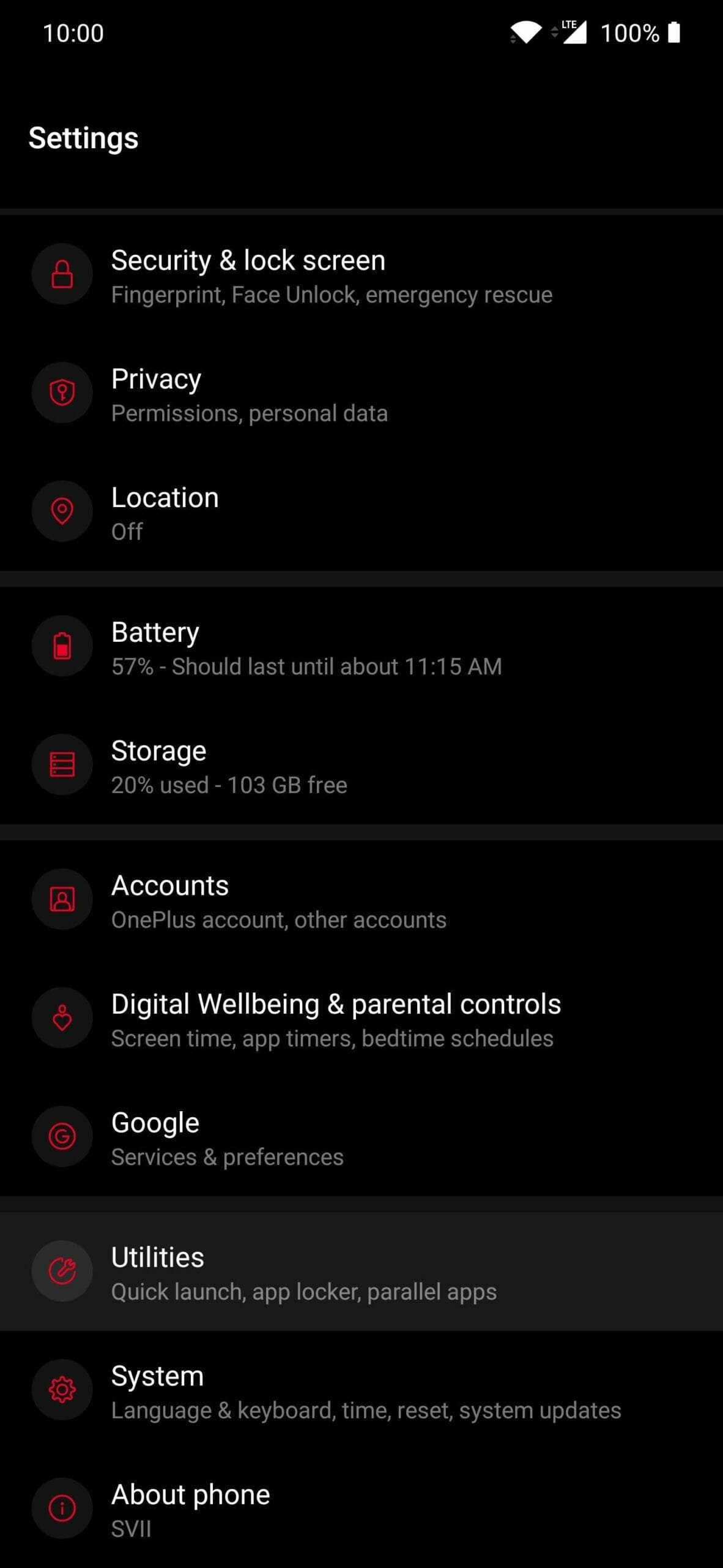 how to switch off oneplus phone