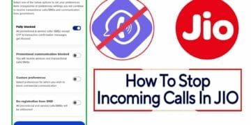 How To Stop Incoming Calls In JIO